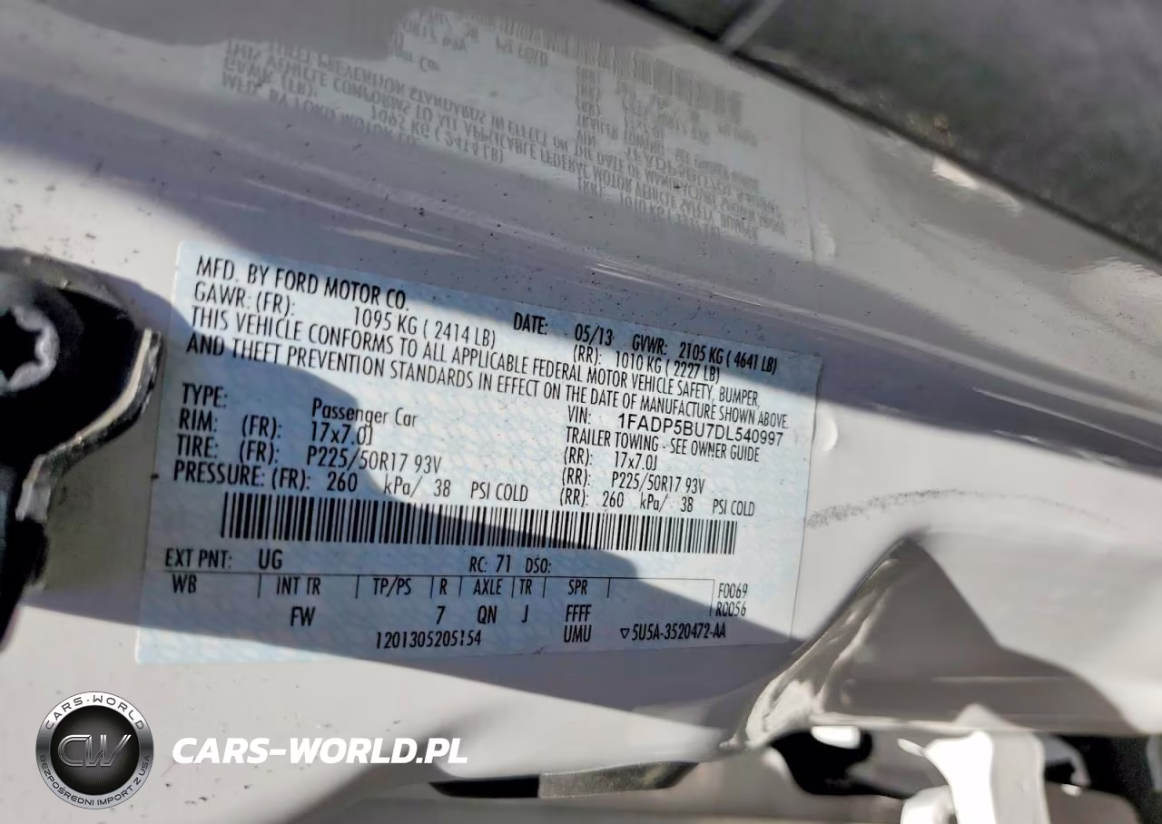 2013 Ford C-Max Sel VIN:1FADP5BU7DL540997 - 13