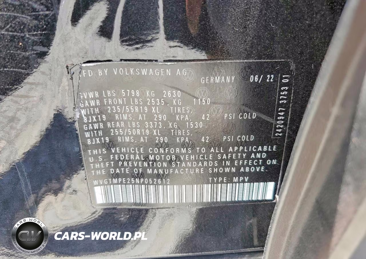 2022 Volkswagen Id.4 Pro S VIN:WVGTMPE25NP052612 - 12