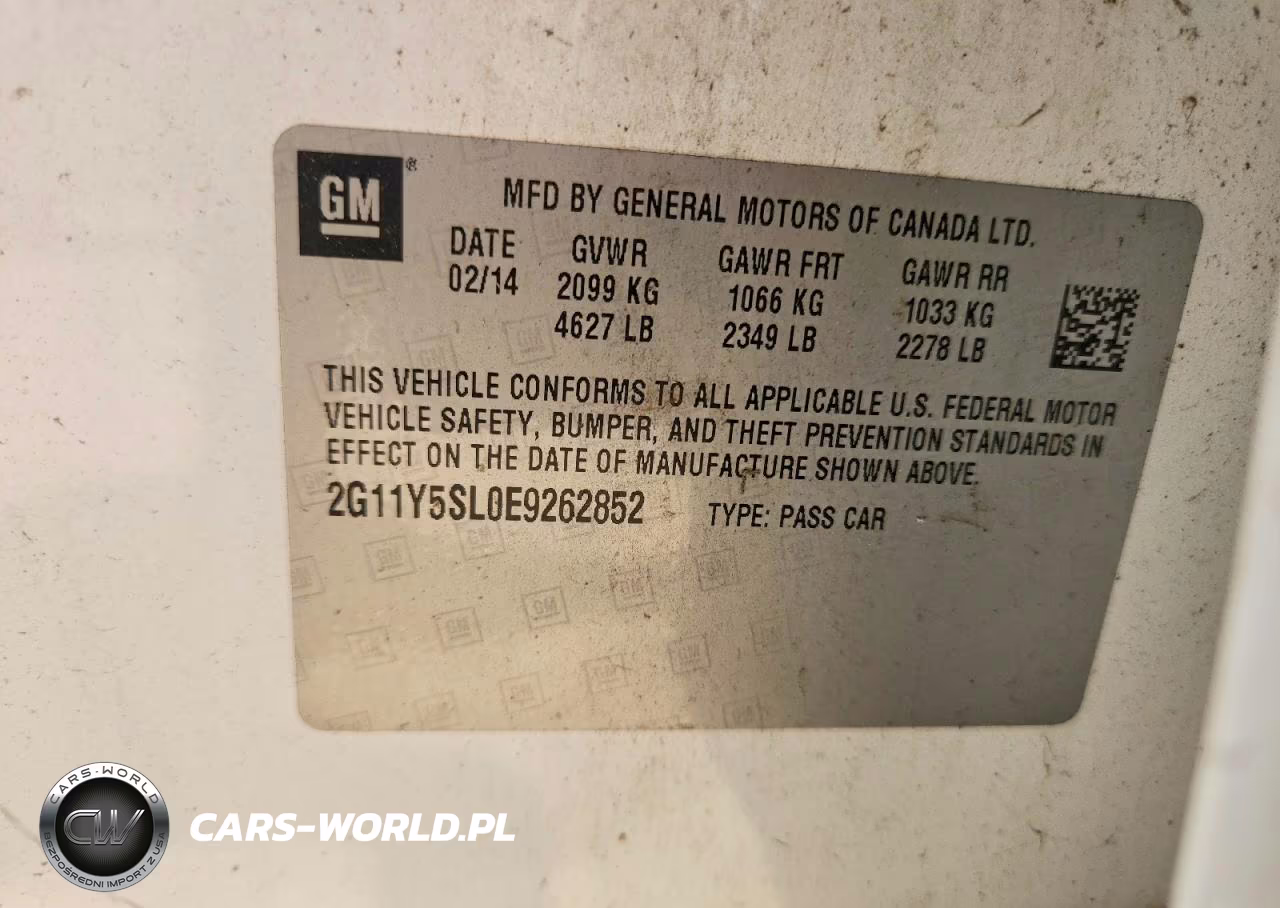 2014 Chevrolet Impala Ls VIN:2G11Y5SL0E9262852 - 12