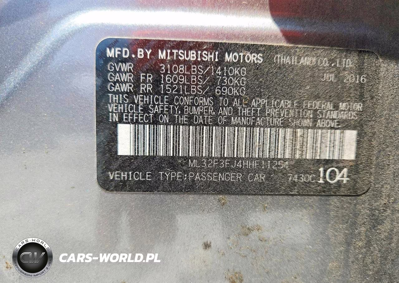 2017 Mitsubishi Mirage G4 Es VIN:ML32F3FJ4HHF11254 - 12