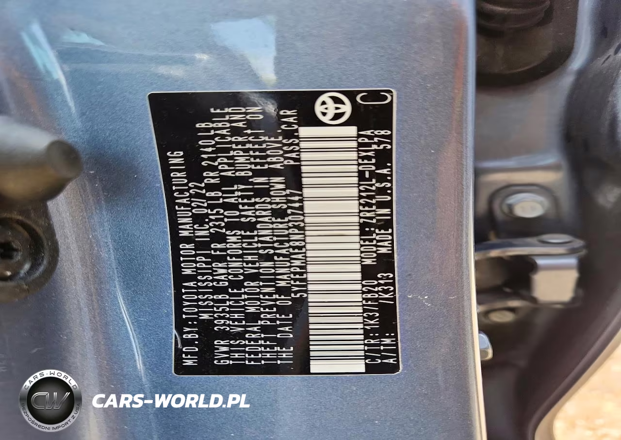 2022 Toyota Corolla Le VIN:5YFEPMAE8NP307447 - 12