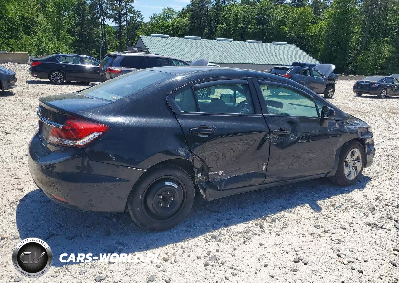 2013 Honda Civic Lx VIN:19XFB2F5XDE268425 - 3