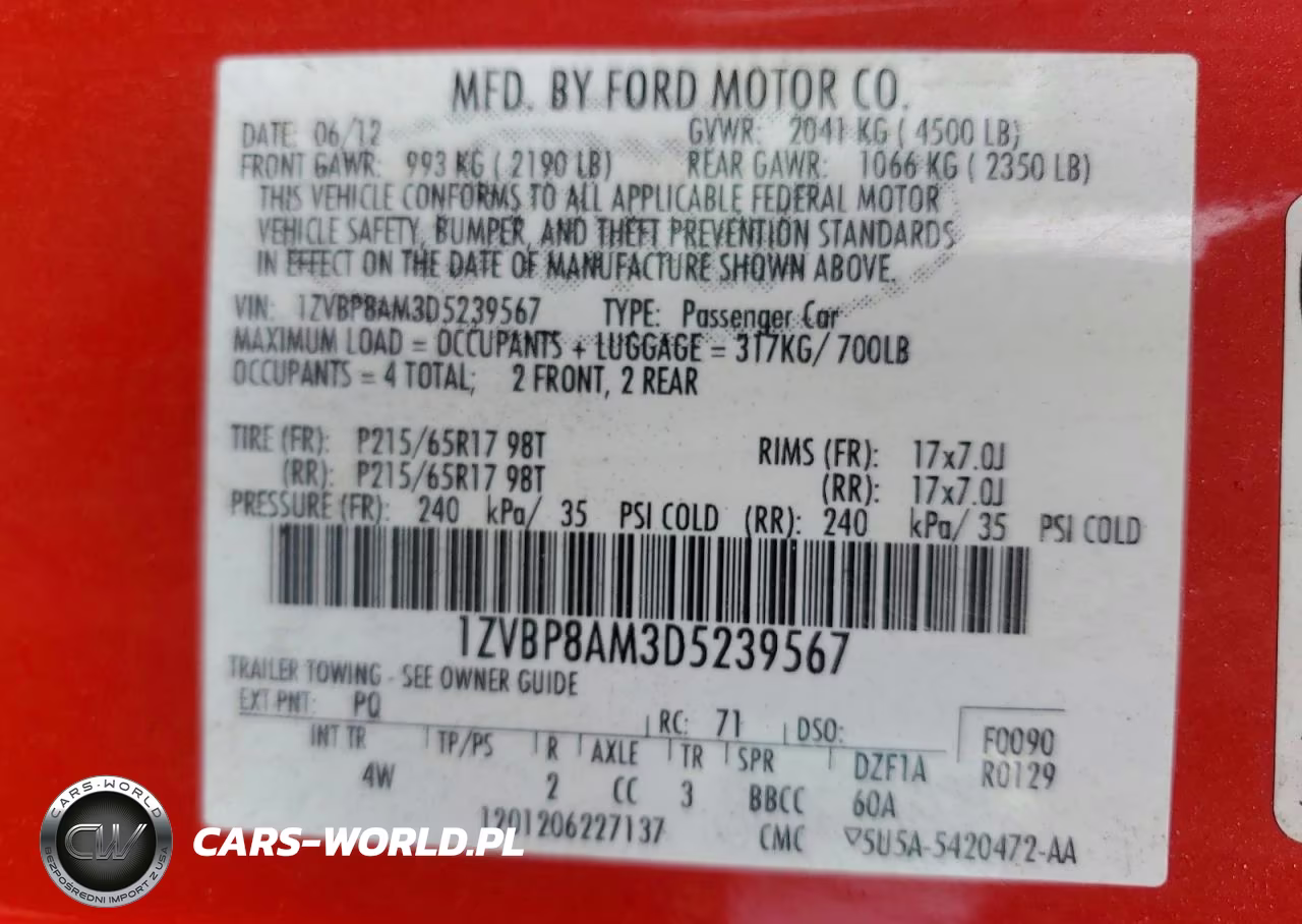 2013 Ford Mustang VIN:1ZVBP8AM3D5239567 - 13
