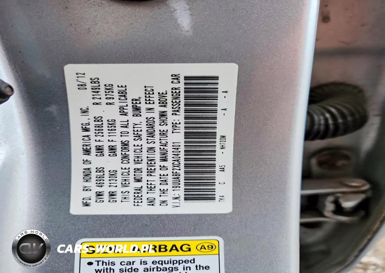 2012 Acura Tl VIN:19UUA8F2XCA040401 - 12