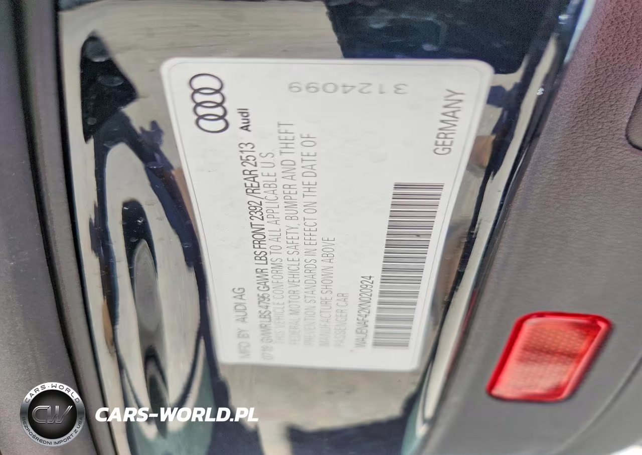 2019 Audi A4 Premium Plus VIN:WAUENAF42KN020924 - 13