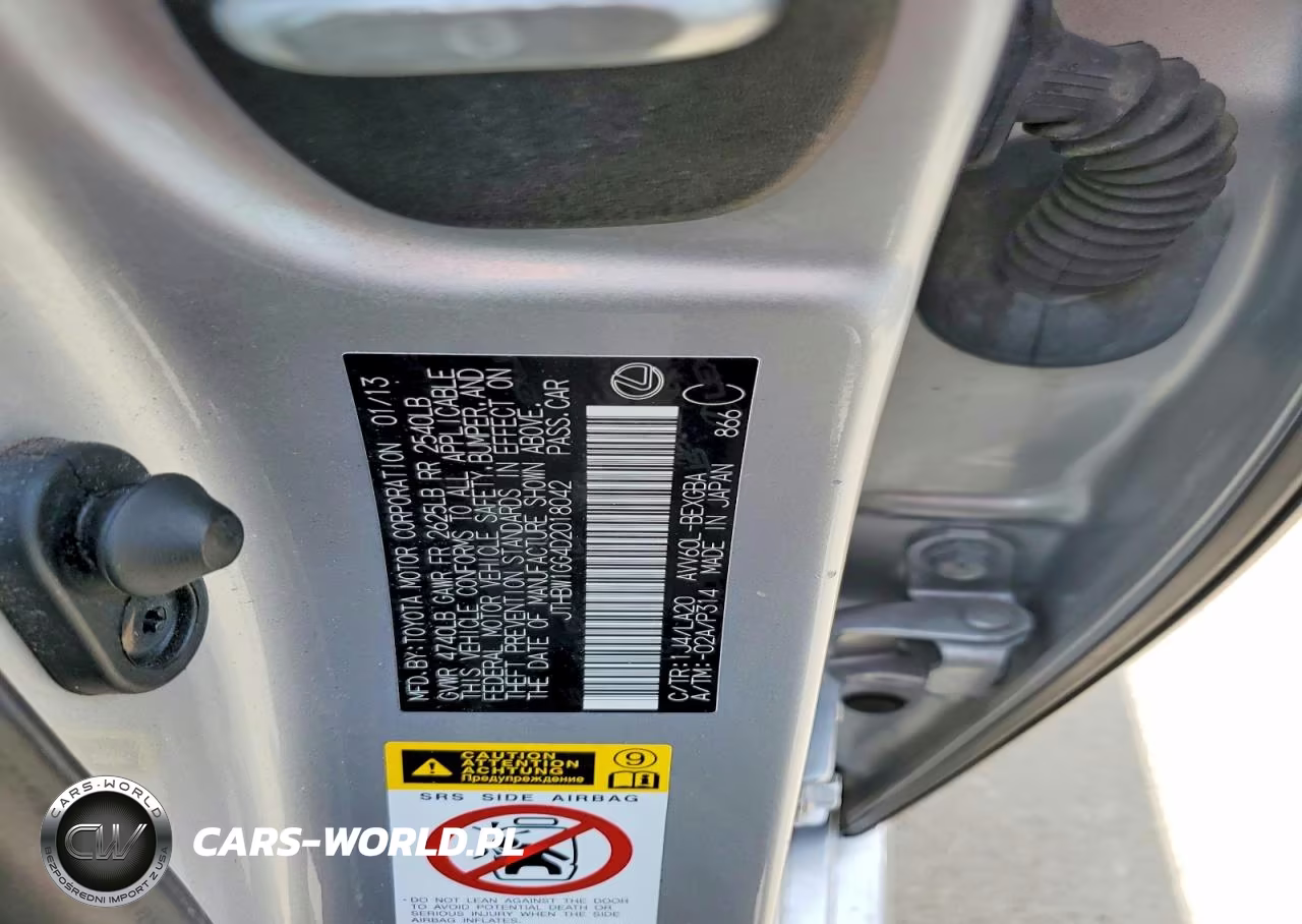 2013 Lexus Es 300H VIN:JTHBW1GG4D2018042 - 12