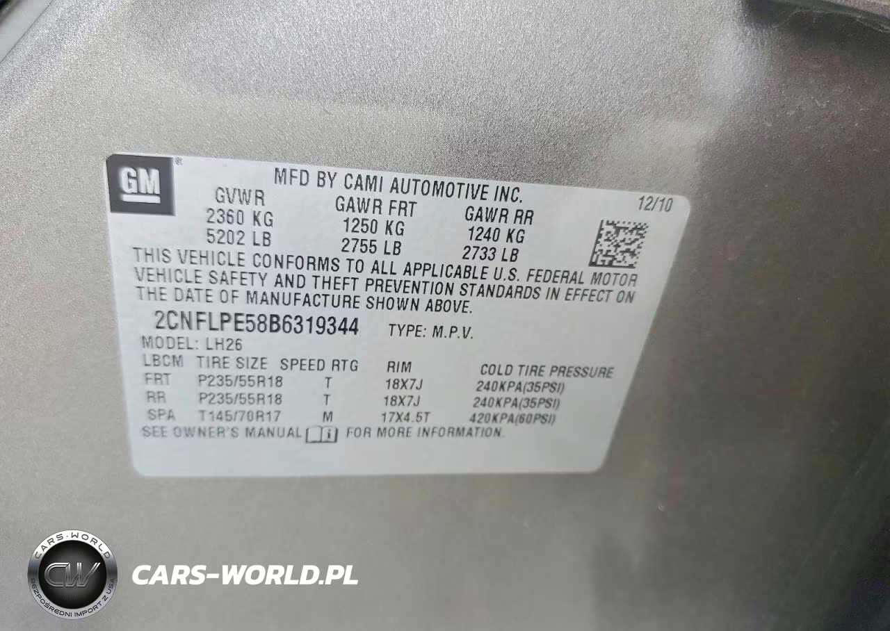 2011 Chevrolet Equinox Lt VIN:2CNFLPE58B6319344 - 13
