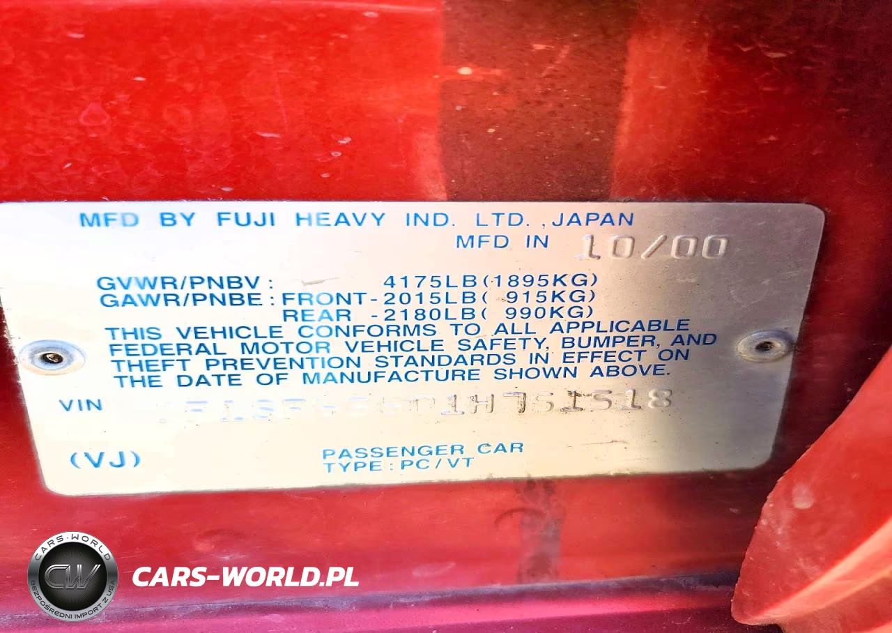 2001 Subaru Forester S VIN:JF1SF65601H751518 - 12