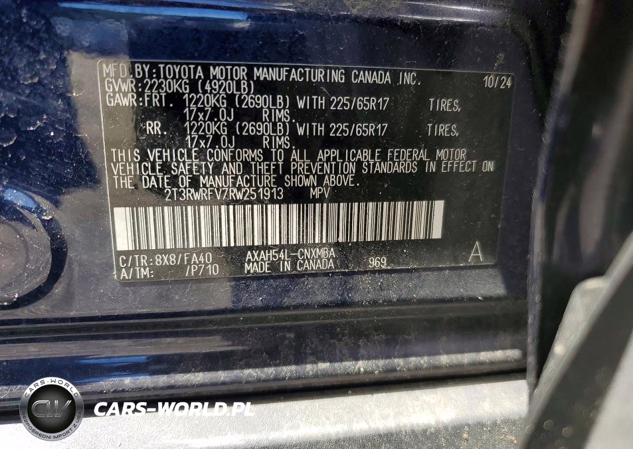 2024 Toyota Rav4 Hybrid Xle VIN:2T3RWRFV7RW251913 - 13