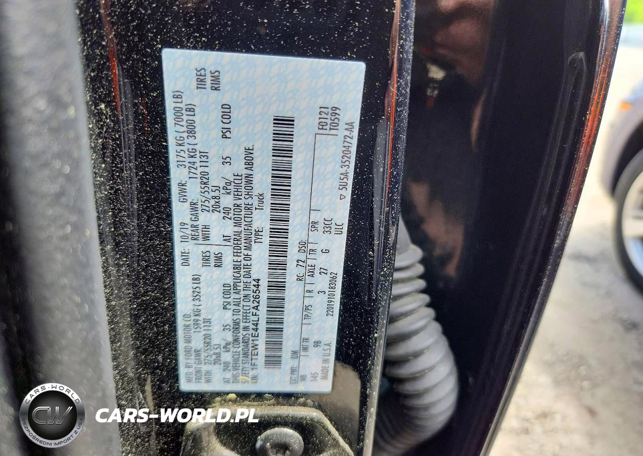 2020 Ford F150 Supercrew VIN:1FTEW1E44LFA26544 - 12