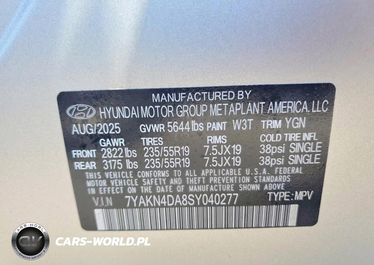2025 Hyundai Ioniq 5 Sel VIN:7YAKN4DA8SY040277 - 13