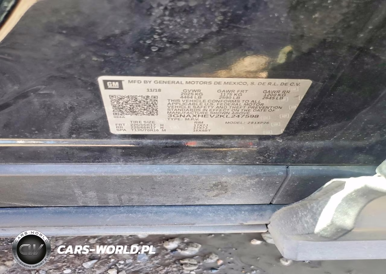 2019 Chevrolet Equinox Ls VIN:3GNAXHEV2KL247598 - 12