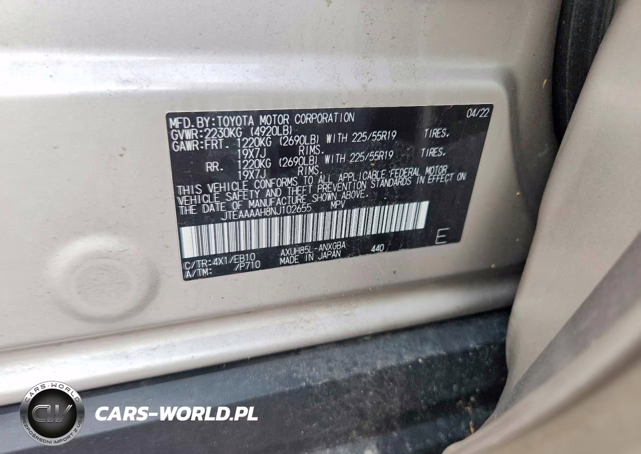 2022 Toyota Venza Xle VIN:JTEAAAAH8NJ102655 - 13