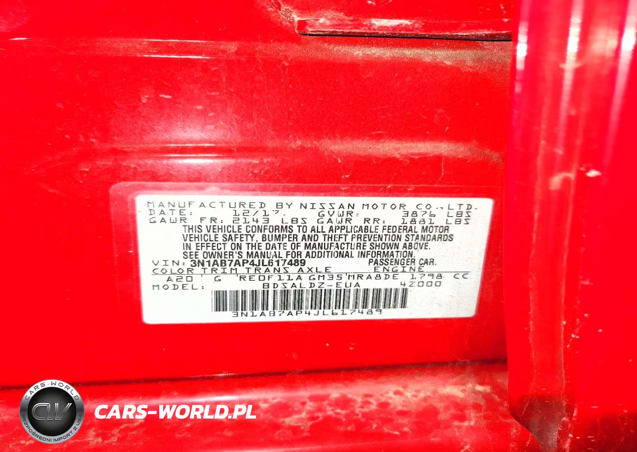 2018 Nissan Sentra Sv VIN:3N1AB7AP4JL617489 - 12