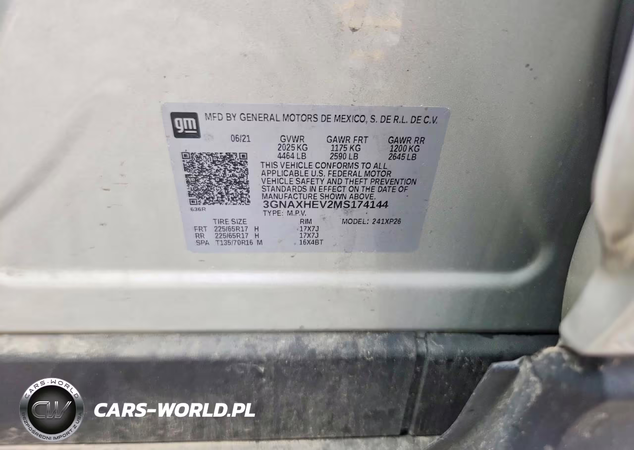 2021 Chevrolet Equinox Ls VIN:3GNAXHEV2MS174144 - 13
