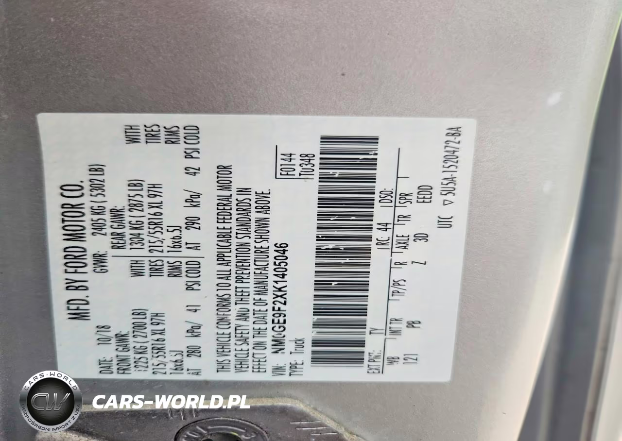 2019 Ford Transit Connect Xlt VIN:NM0GE9F2XK1405046 - 13