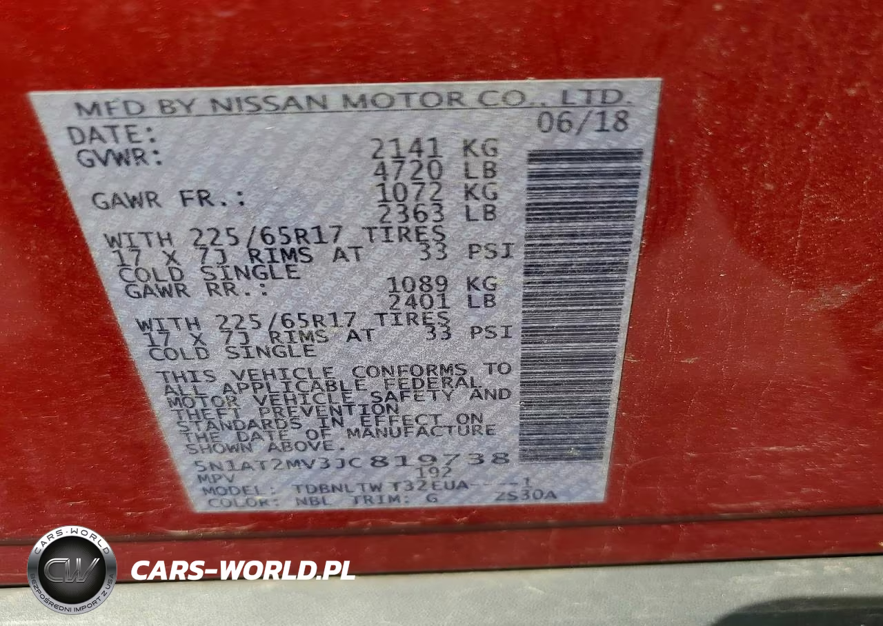 2018 Nissan Rogue Sv VIN:5N1AT2MV3JC819738 - 14