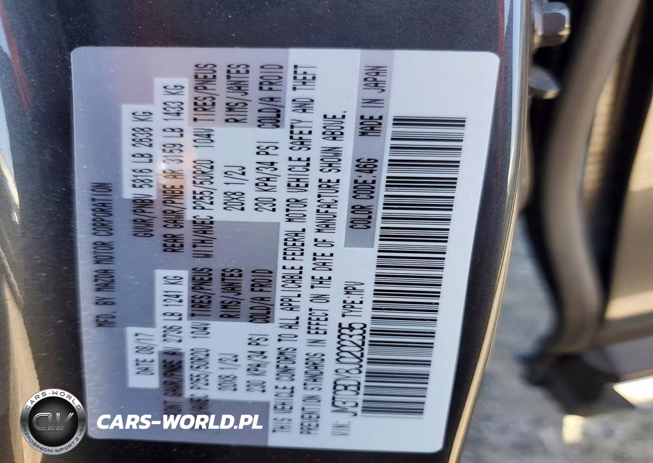 2018 Mazda Cx-9 Grand Touring VIN:JM3TCBDY8J0202335 - 14