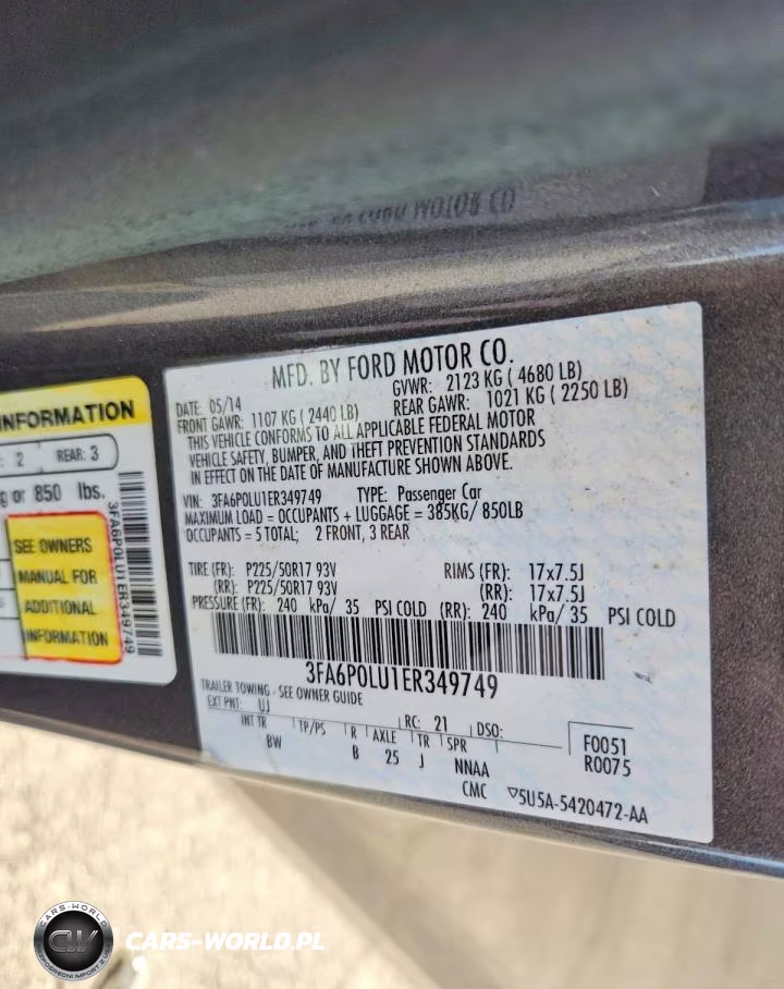 2014 Ford Fusion Se Hybrid VIN:3FA6P0LU1ER349749 - 12
