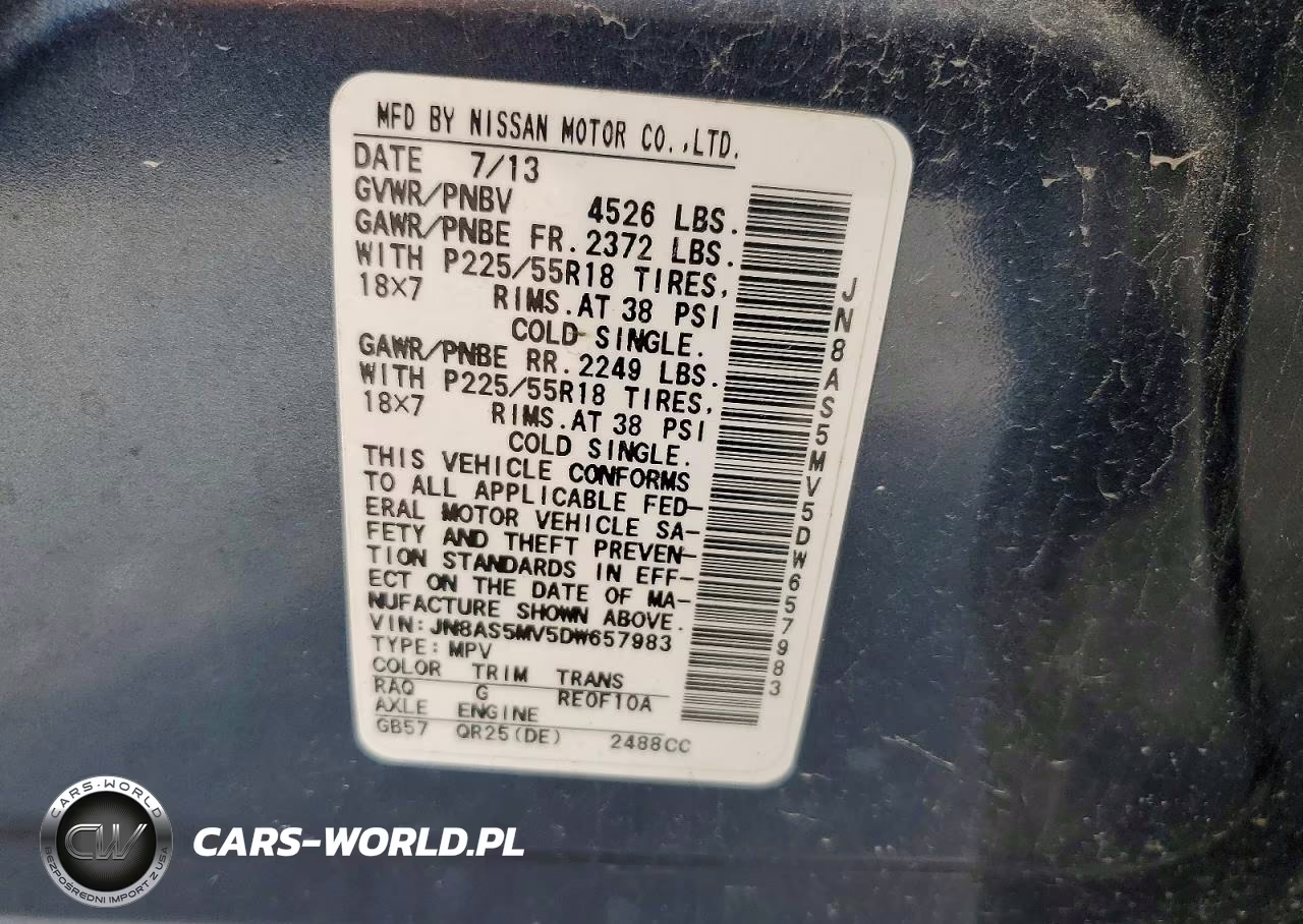 2013 Nissan Rogue S VIN:JN8AS5MV5DW657983 - 12