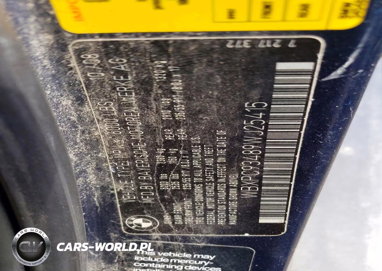 2009 BMW X3 xDrive30I VIN:WBXPC93489WJ25415 - 13