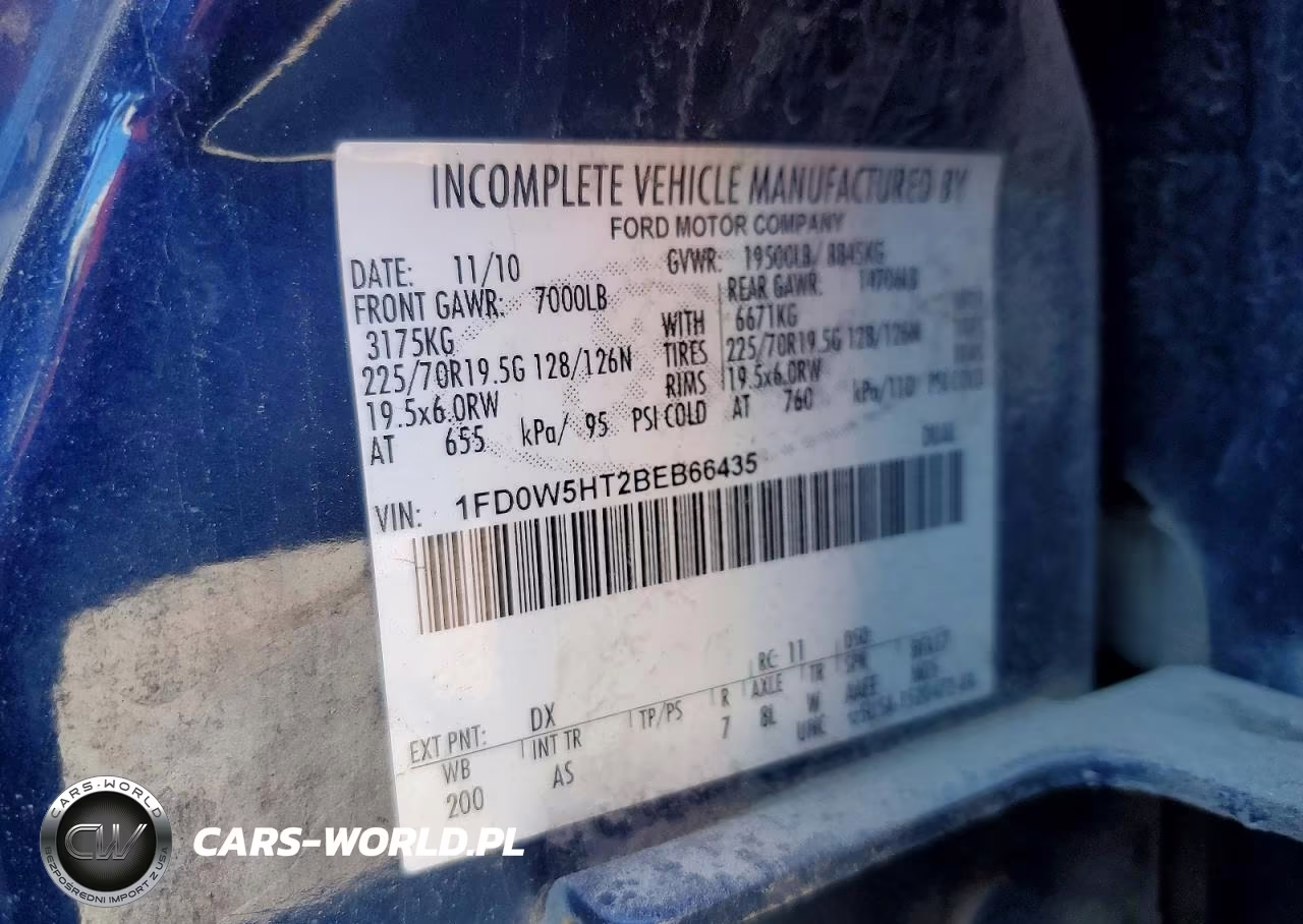 2011 Ford F550 Super Duty VIN:1FD0W5HT2BEB66435 - 13