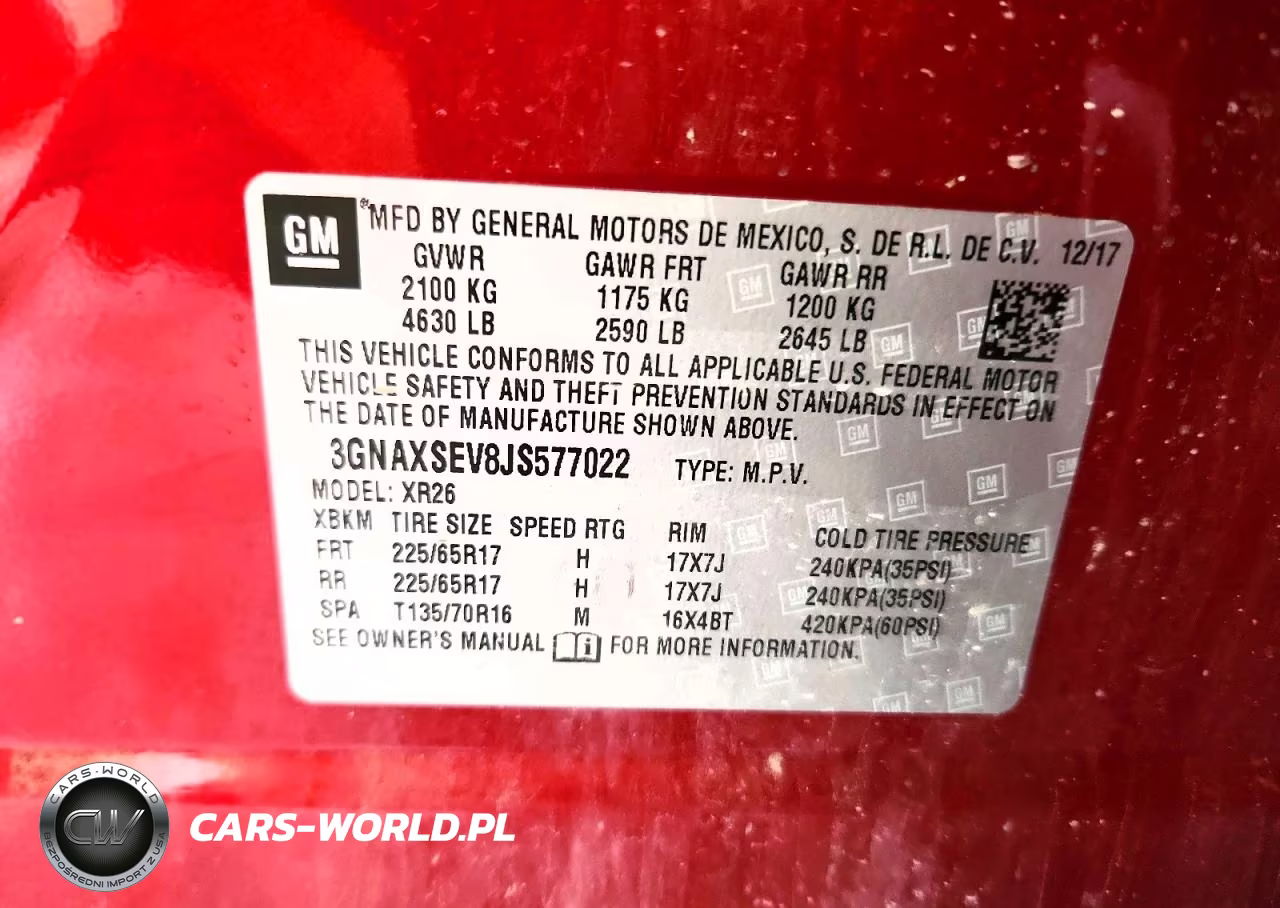 2018 Chevrolet Equinox Lt VIN:3GNAXSEV8JS577022 - 13