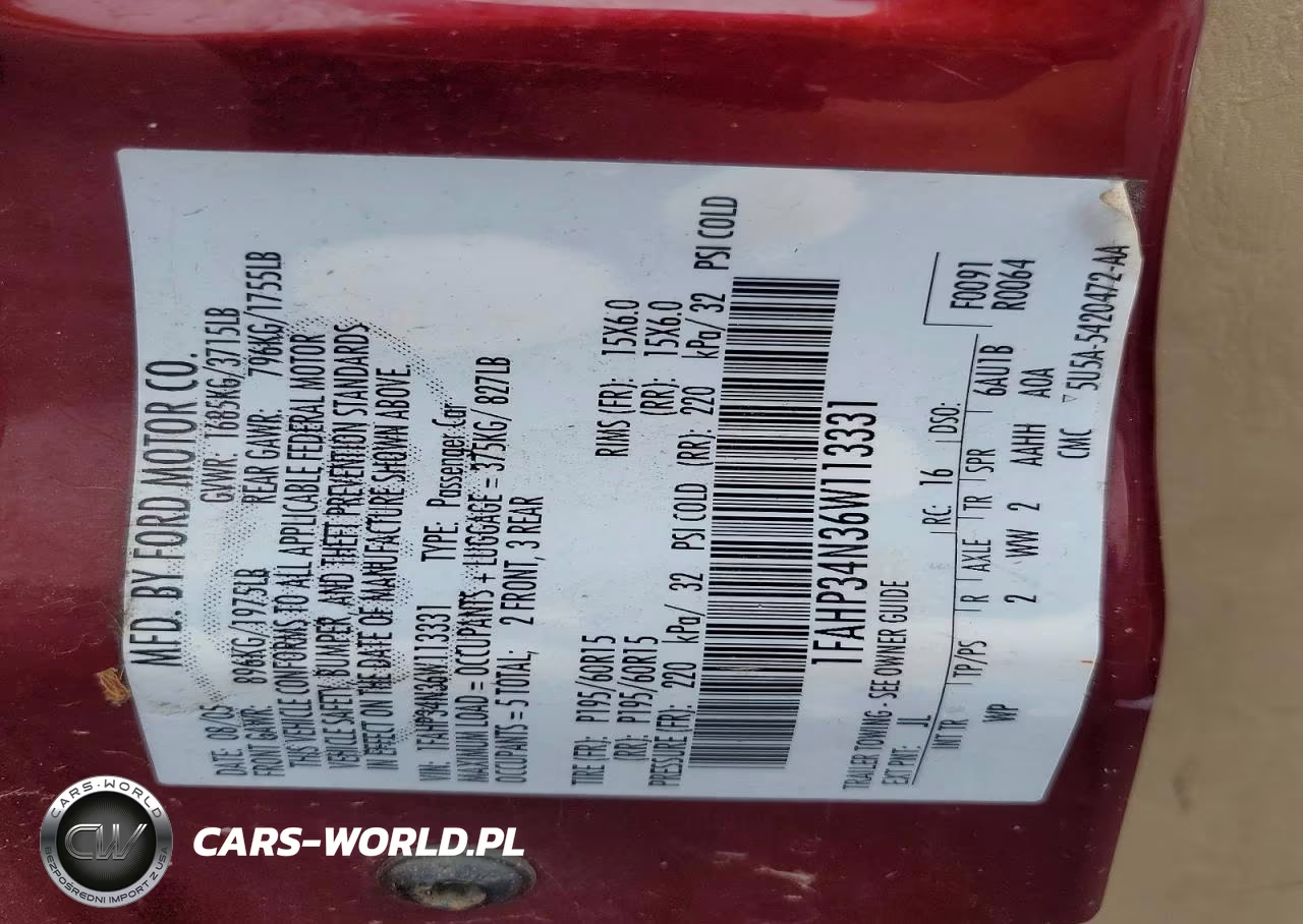 2006 Ford Focus Zx4 VIN:1FAHP34N36W113331 - 12