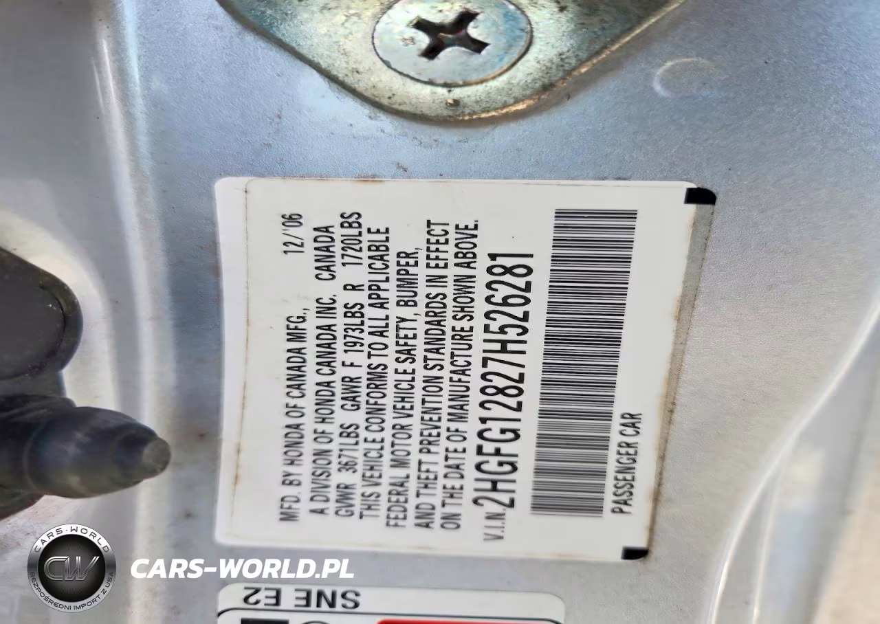 2007 Honda Civic Ex VIN:2HGFG12827H526281 - 12