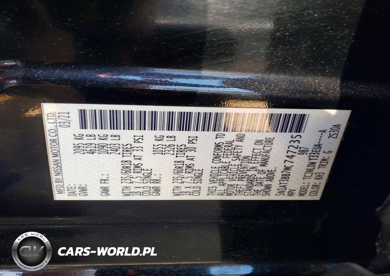 2021 Nissan Rogue Sv VIN:5N1AT3BB7MC747235 - 13