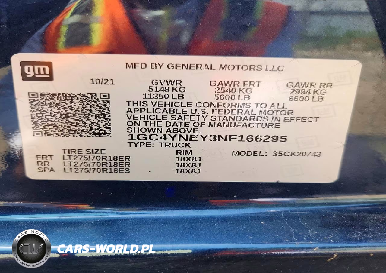 2022 Chevrolet Silv2500 4 VIN:1GC4YNEY3NF166295 - 12