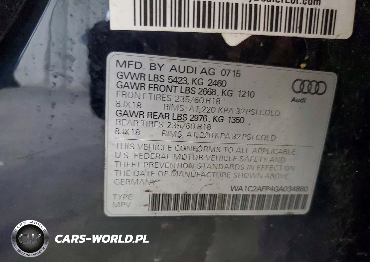 2016 Audi Q5 Premium VIN:WA1C2AFP4GA034880 - 13