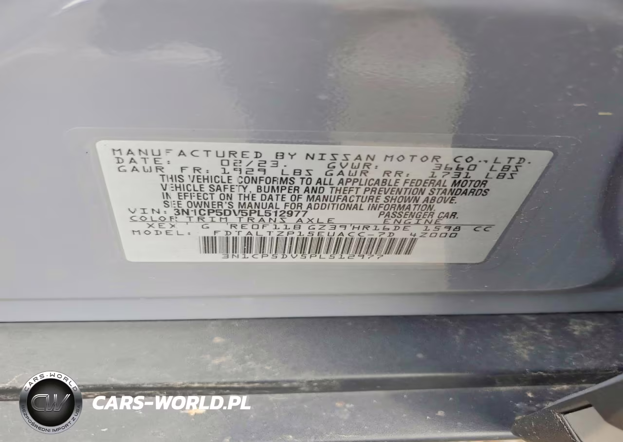2023 Nissan Kicks Sr VIN:3N1CP5DV5PL512977 - 13