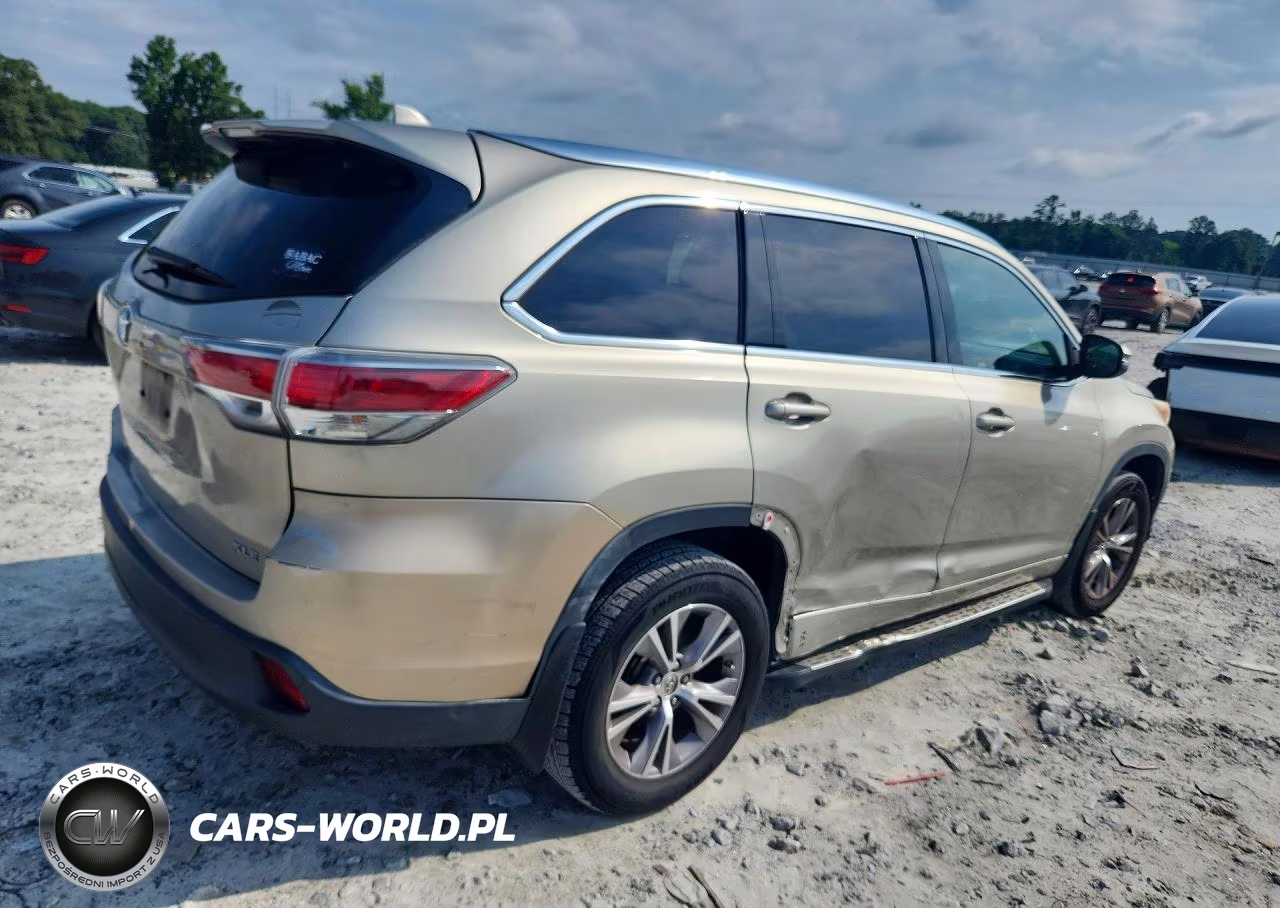 2014 Toyota Highlander Xle VIN:5TDKKRFH2ES011154 - 3