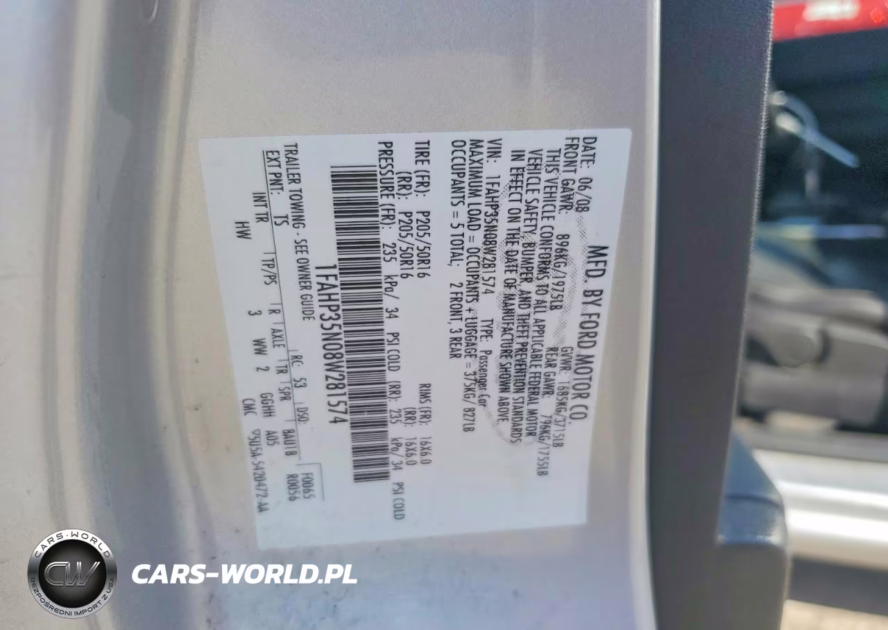 2008 Ford Focus Se VIN:1FAHP35N08W281574 - 12