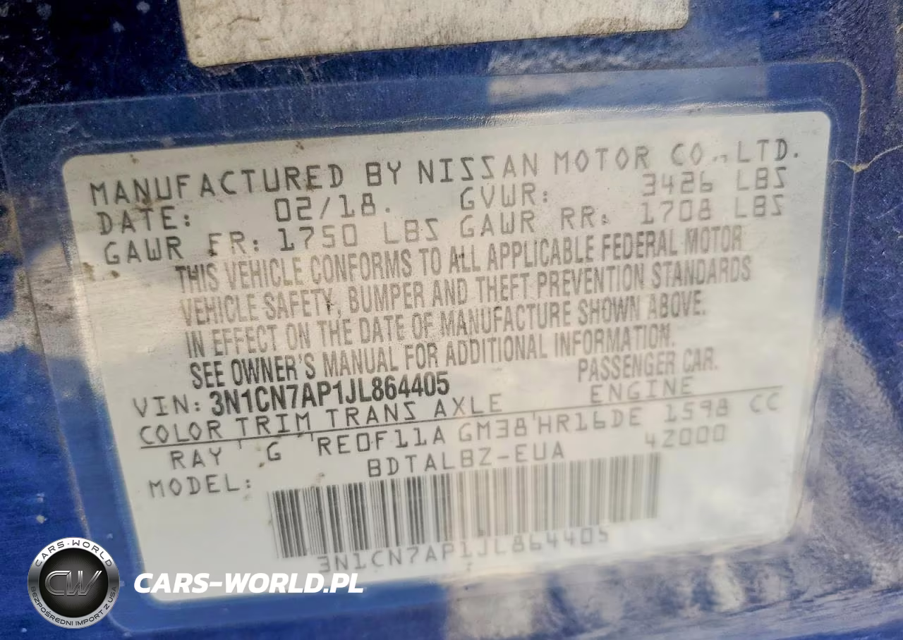 2018 Nissan Versa S VIN:3N1CN7AP1JL864405 - 12