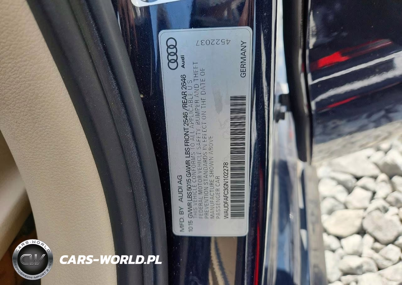 2016 Audi A6 Premium Plus VIN:WAUDFAFC3GN102278 - 12