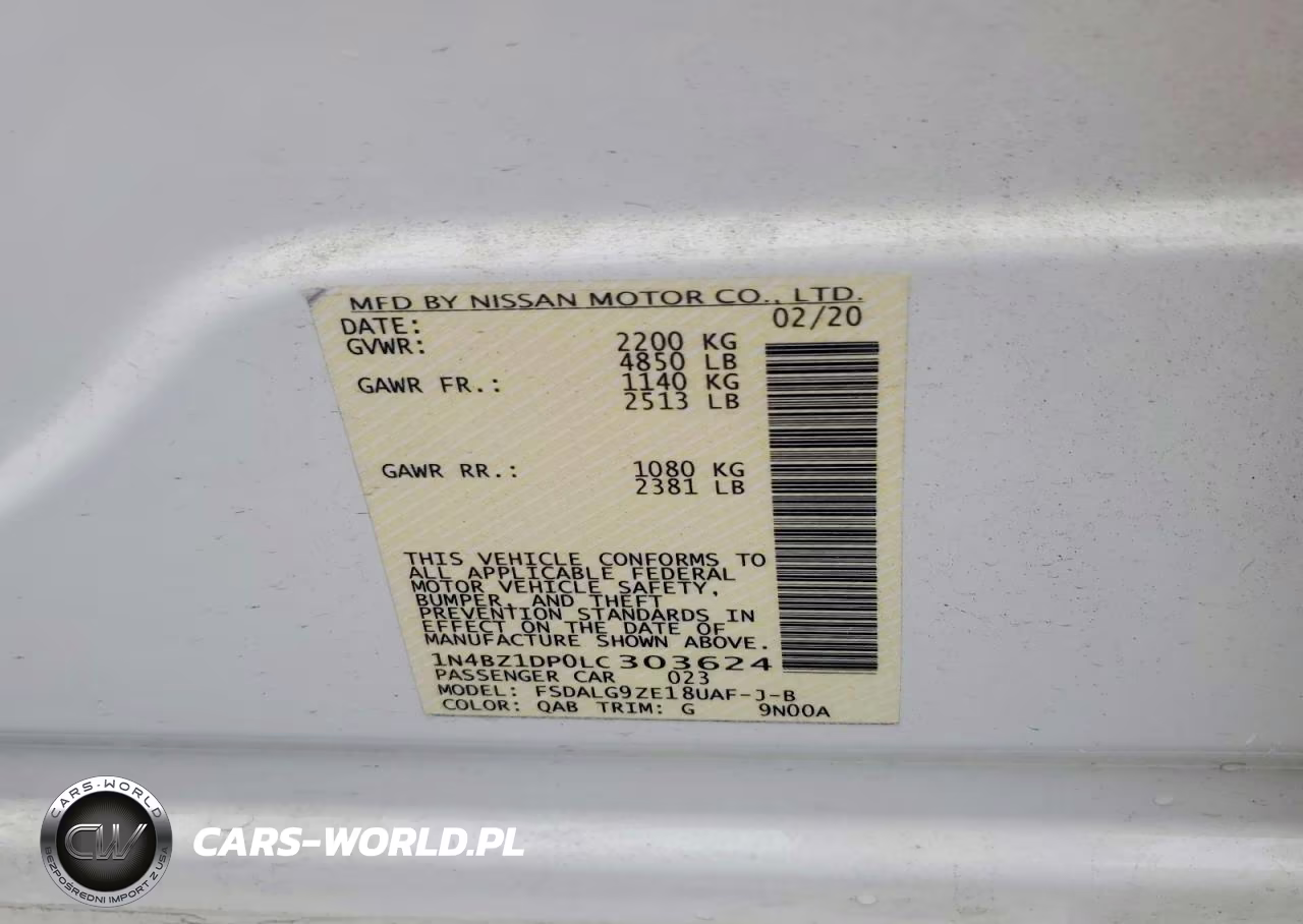 2020 Nissan Leaf Sl Plus VIN:1N4BZ1DP0LC303624 - 12