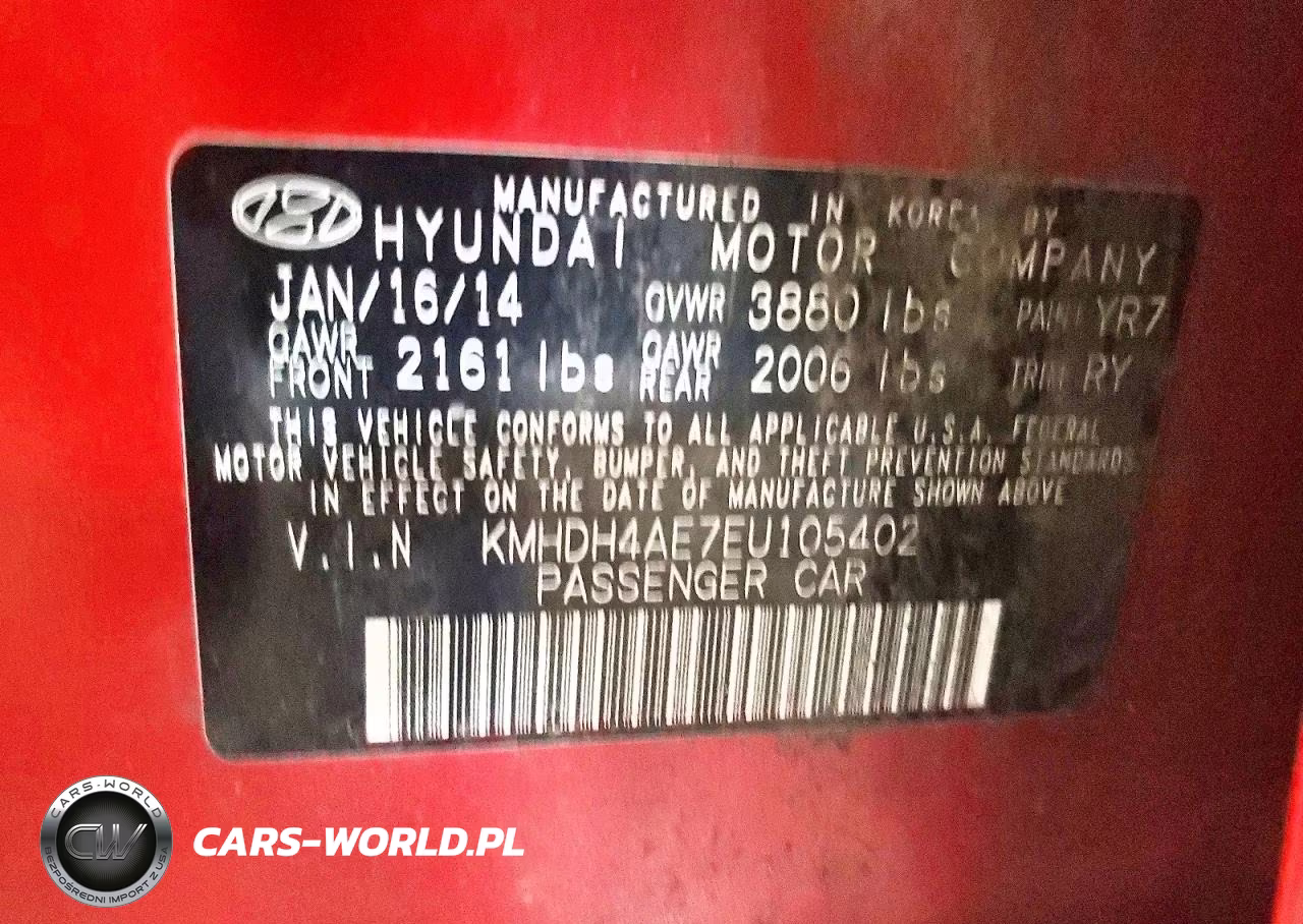 2014 Hyundai Elantra Limited VIN:KMHDH4AE7EU105402 - 12