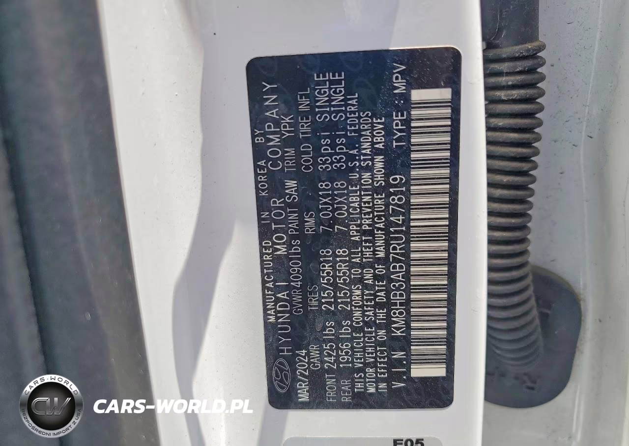 2024 Hyundai Kona Sel VIN:KM8HB3AB7RU147819 - 12