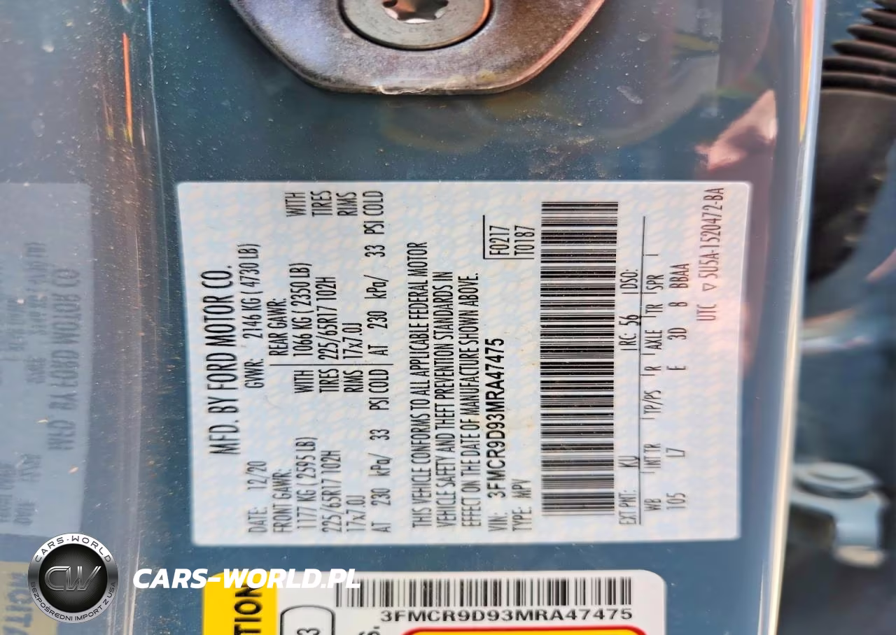 2021 Ford Bronco Sport Badlands VIN:3FMCR9D93MRA47475 - 12