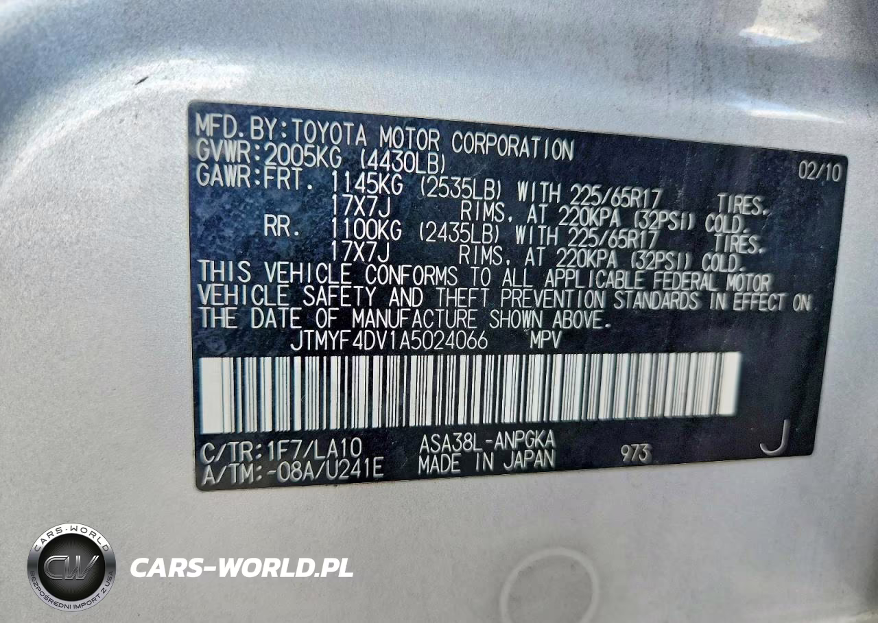 2010 Toyota Rav4 Limited VIN:JTMYF4DV1A5024066 - 12