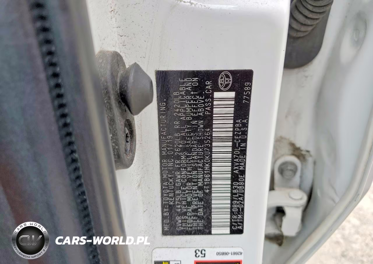 2019 Toyota Camry Xse VIN:4T1B61HK0KU735264 - 12