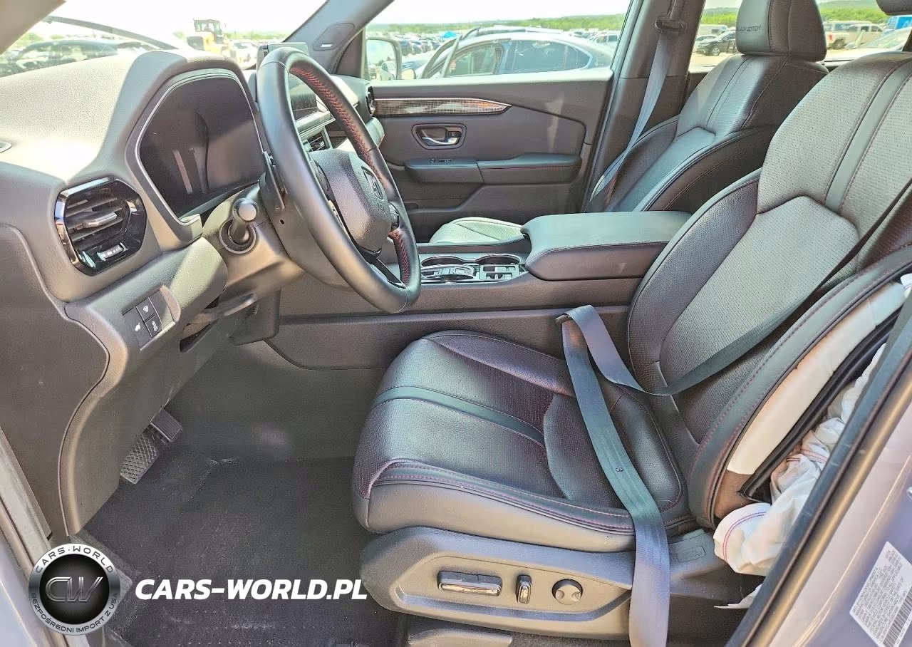 2025 Honda Pilot Black VIN:5FNYG1H91SB074586 - 7