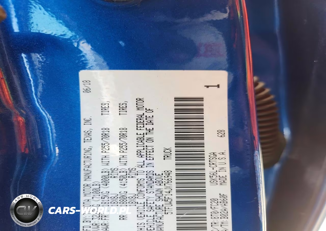 2018 Toyota Tundra Sr5 VIN:5TFUW5F14JX766948 - 12