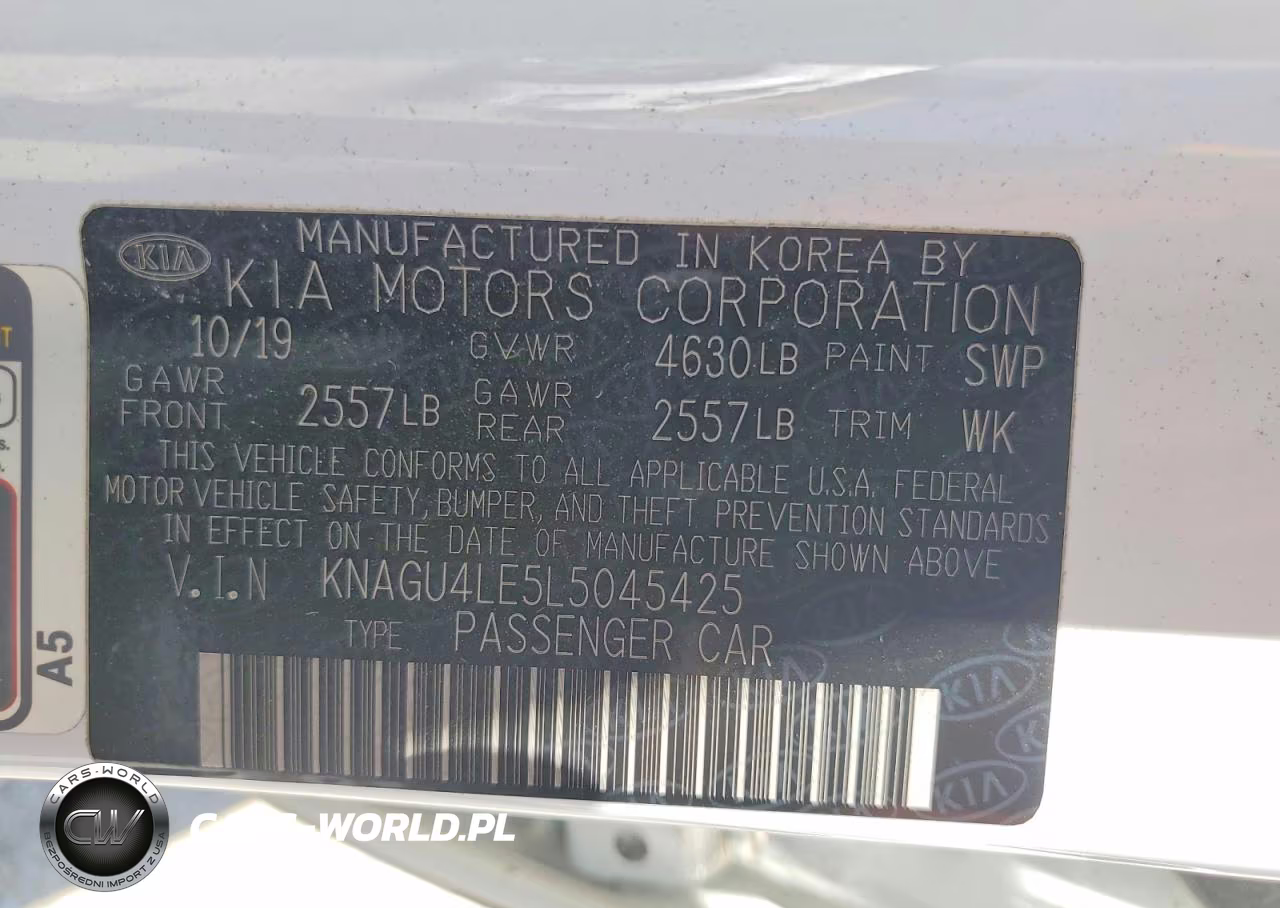 2020 Kia Optima Hybrid Ex VIN:KNAGU4LE5L5045425 - 13