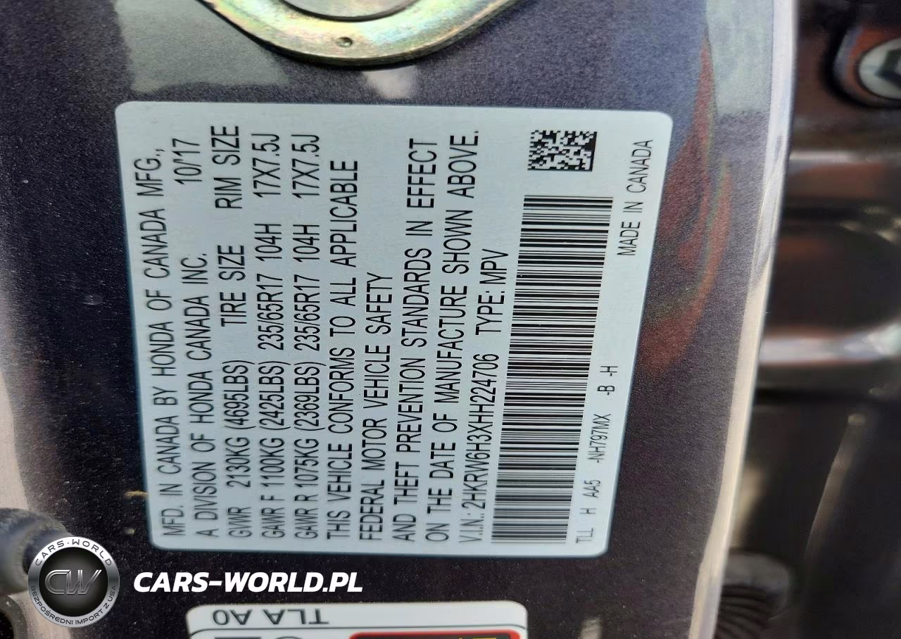 2017 Honda Cr-V Lx VIN:2HKRW6H3XHH224706 - 13