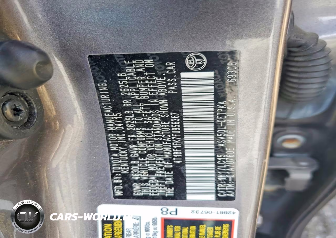 2015 Toyota Camry Xse VIN:4T1BF1FK7FU956367 - 12