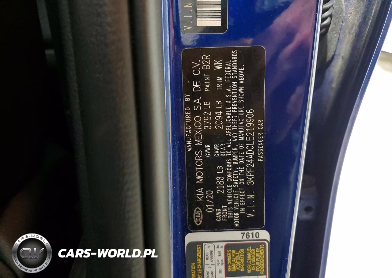 2020 Kia Forte Lxs VIN:3KPF24AD0LE219906 - 12