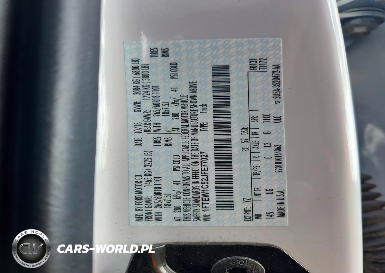 2018 Ford F150 Supercrew VIN:1FTEW1C52JFE77027 - 12